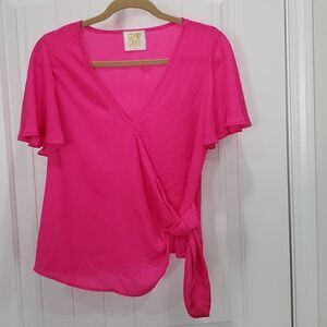 Peace love and cake Women’s Solud Batwing Sleeve Wrap, size small